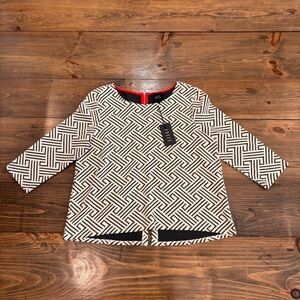 NWT W5 by Anthropologie Geometric Top, size L